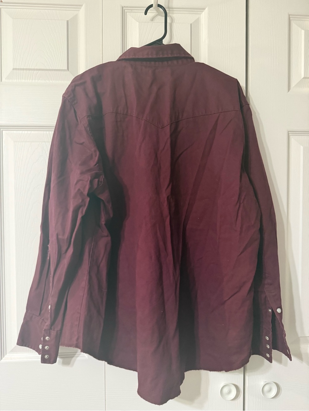 NFR Wrangler Men's Long Sleeve Maroon Western Shirt - Picture 2 of 3